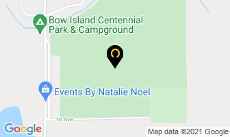 Bow Island Golf Club in Bow Island map