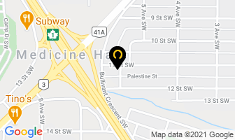 Bow Island Storage in Medicine Hat map
