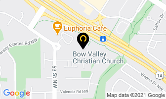 Bow Valley Christian Church in Calgary map