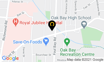 Bowker Creek Dental in Victoria map