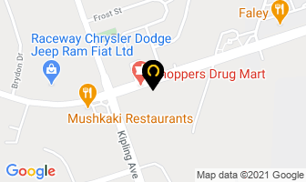Bowlerama Rexdale in Orillia map