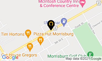 Bowling Greeen Logistics in Morrisburg map