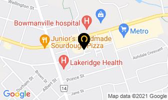 Bowmanville Glass in Selkirk map