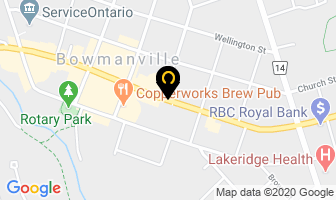Bowmanville Massage Therapy in Bowmanville map