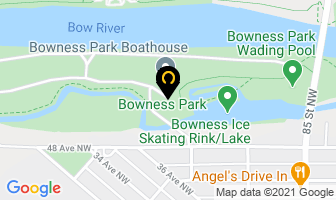 Bowness Park in Calgary map