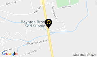 Boynton Bros Sod Supply in Kingston map