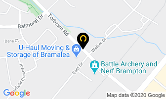 Braaham Lube Services Inc in Brampton map