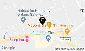 Bracebridge Source For Sports in Bracebridge map