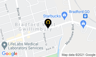 Bradford Community Support Services in Bradford West Gwillimbury map