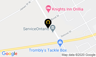 Bradley Coffee Sales in Orillia map