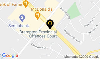 Brampton Provincial Offences Court in Brampton map