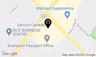 Brampton Real Estate Board in Brampton map