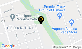 Branco's Custom Auto Body Ltd in Oshawa map