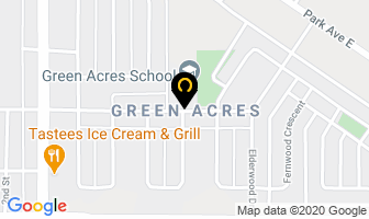 Brandon School Division Green Acres School in Brandon map