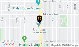 Brandon University Food Services in Brandon map