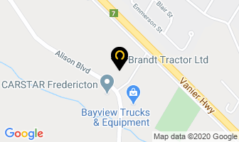 Brandt Tractor Ltd in Fredericton map