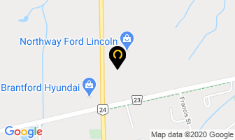 Brantford Honda in Brantford map