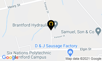 Brantford Hydraulics Inc in Brantford map
