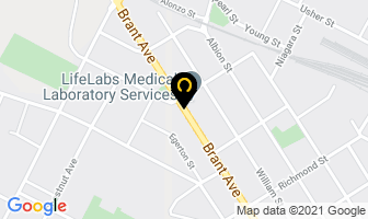 Brantford Radiology Group in Brantford map