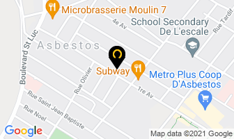 Brasserie Le Match in Asbestos map