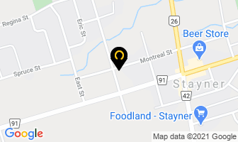 Breedon's Automotive in Stayner map