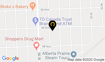 Brennen Funeral Home in Stettler map