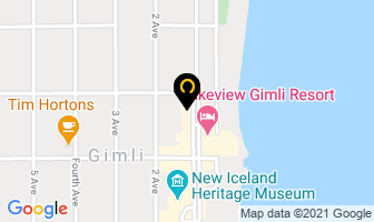 Brennivins Pizza Hus in Gimli map