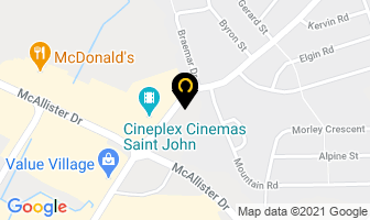 Brentax in Saint John map