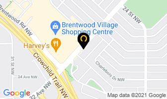 Brentview Baptist Church in Calgary map