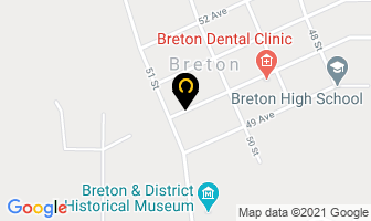 Breton Bottle Depot in Breton map