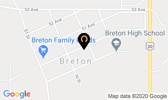 Breton Dental Clinic in Breton map
