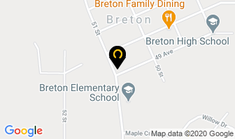 Breton Hotel in Breton map