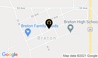 Breton Municipal Library in Breton map
