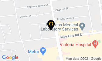 Brett Ocular Prosthetics Inc in London map