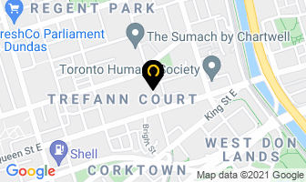 Brewery Lofts in Toronto map