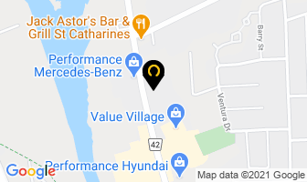 Brian Cullen Motors Ltd Services in St. Catharines map