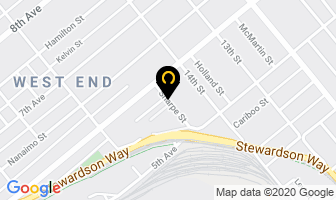 Bridgewater Tile Ltd Eurocan Marble & Granite Ltd in New Westminster map