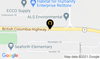 Briere Production Group Inc in Burnaby map