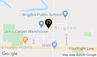 Brigden Feed Mill in Brigden map