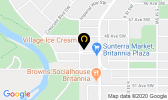 Britannia Hair Co in Calgary map