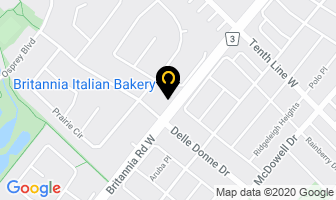Britannia Italian Bakery in Mississauga map