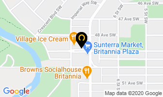 Britannia Wine Merchants in Calgary map
