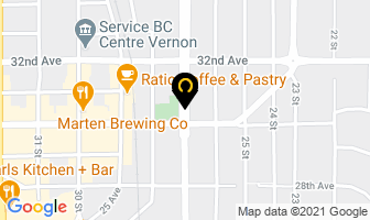 British Columbia Buildings Corp in Vernon map