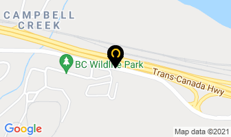British Columbia Wildlife Park in Kamloops map