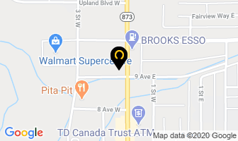 Brk Equipment Rentals Ltd in Brooks map