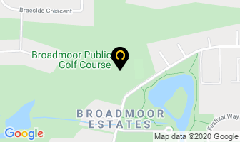 Broadmoor Public Golf Course in Sherwood Park map