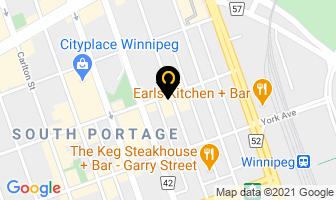 Broadway Law Group in Winnipeg map