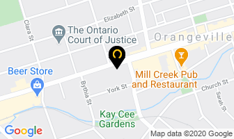 Broadway Music in Orangeville map