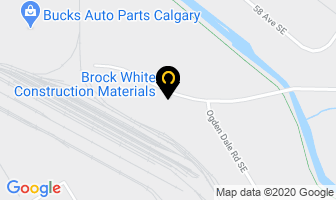 Brock White Construction Materials in Calgary map
