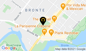Bronte Village Mall in Burlington map